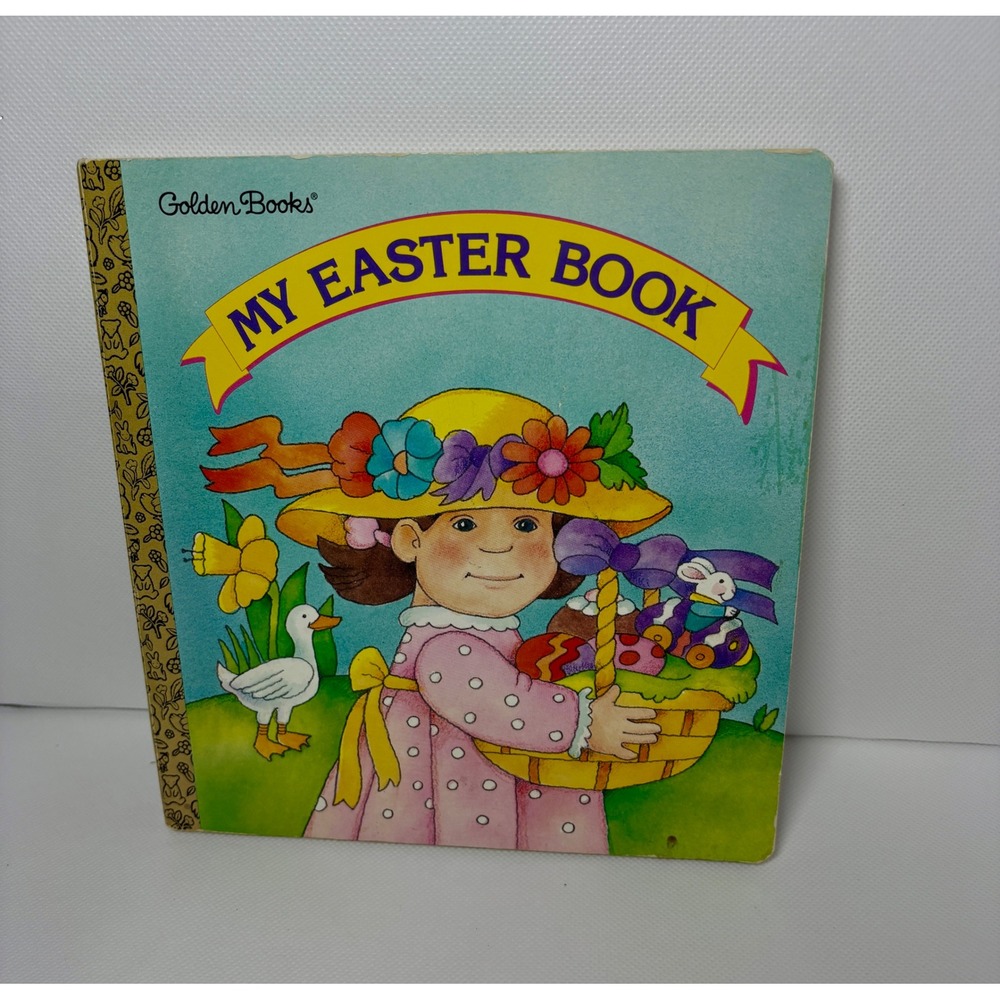 Golden Books My Easter Book Vintage 1997 Board Book Nan Brooks Toddler Kids